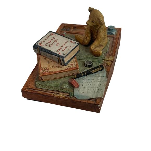 Peter Fagan 1990 Scotland Hand Painted Teddy Bear Desk Figurine - Picture 3 of 9